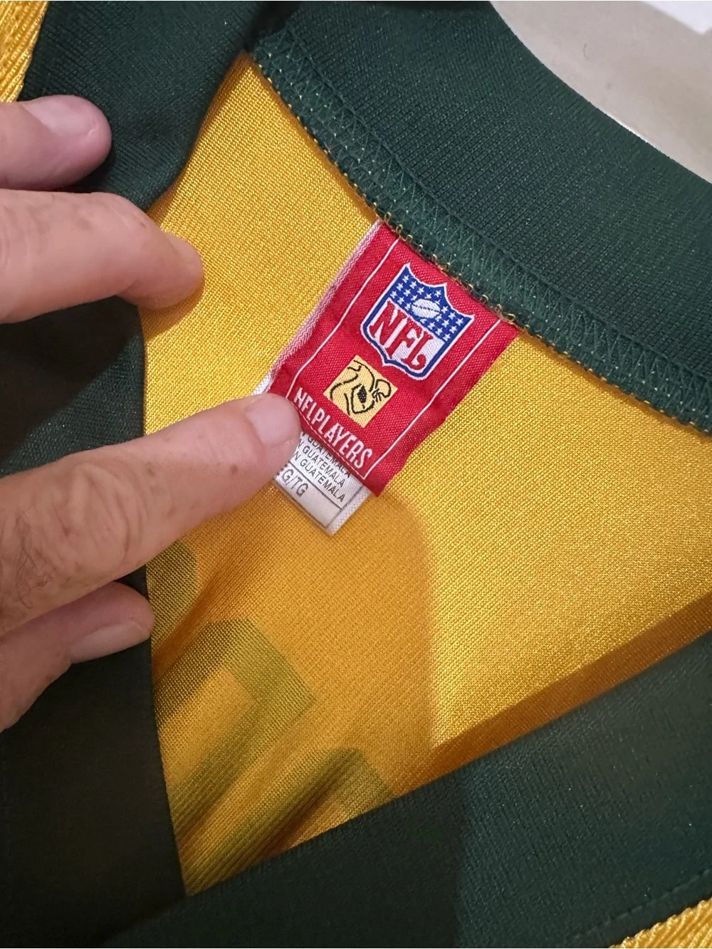 NFL Green and Yellow #12 Football Jersey